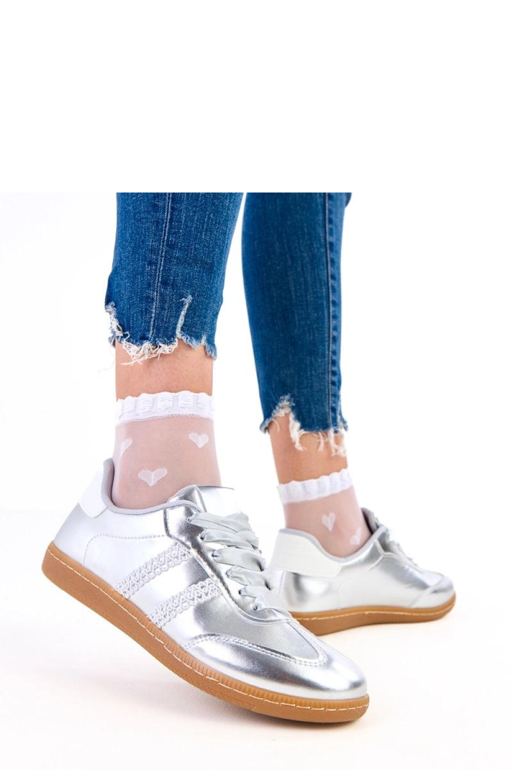 Buty Sportowe Model Madres A-110 Silver - Solea - obrazek 3