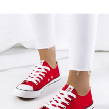 Czerwone klasyczne trampki damskie Kolind – Solea