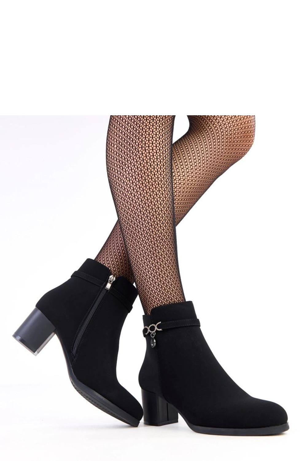 Botki Model Vernona D9217 Black - Solea - obrazek 2