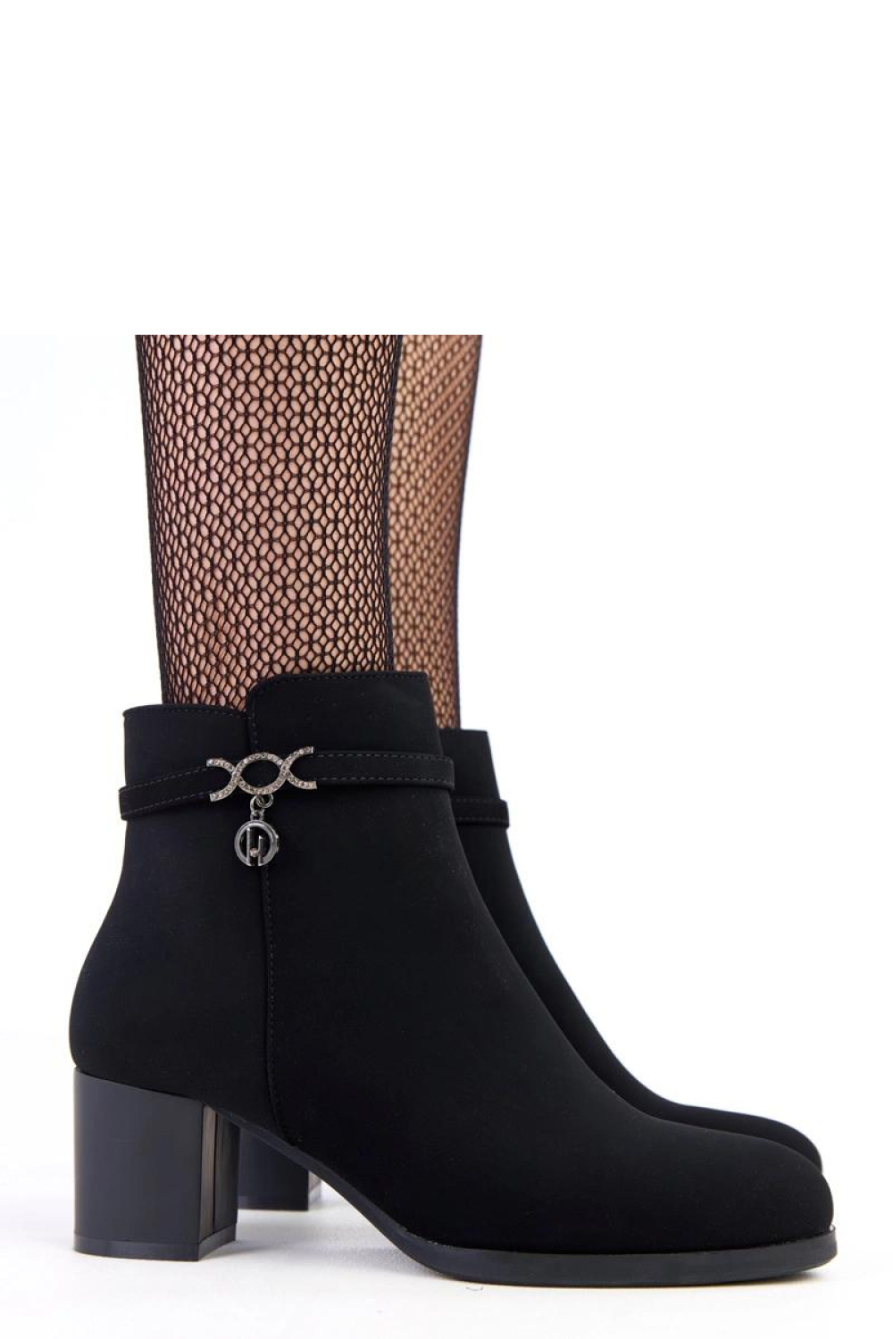 Botki Model Vernona D9217 Black - Solea - obrazek 4