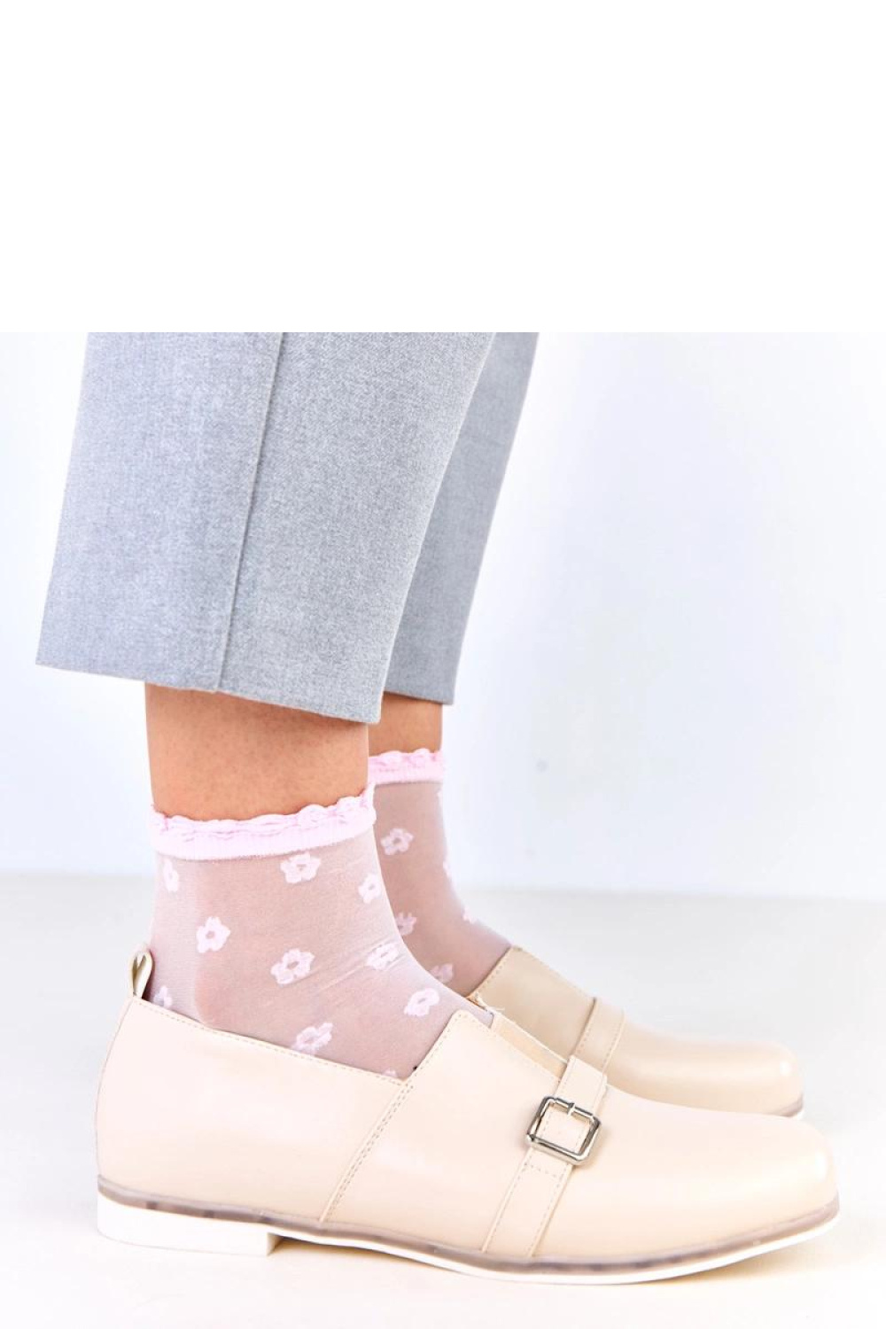 Półbuty Model Klensi C21-8661 Beige - Solea - obrazek 2