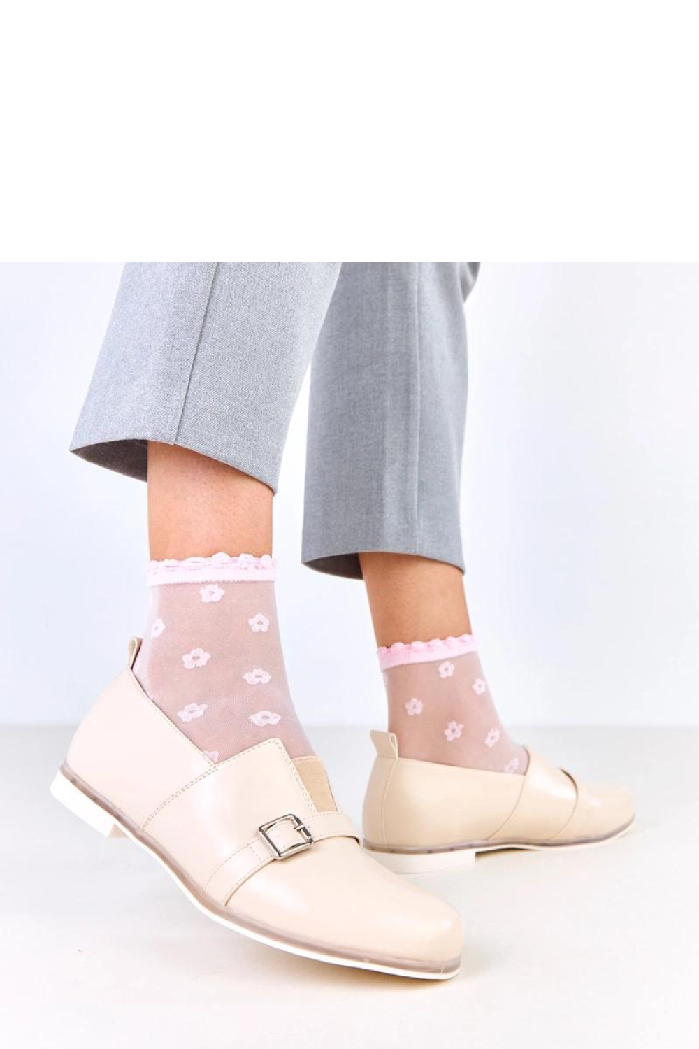 Półbuty Model Klensi C21-8661 Beige - Solea - obrazek 3