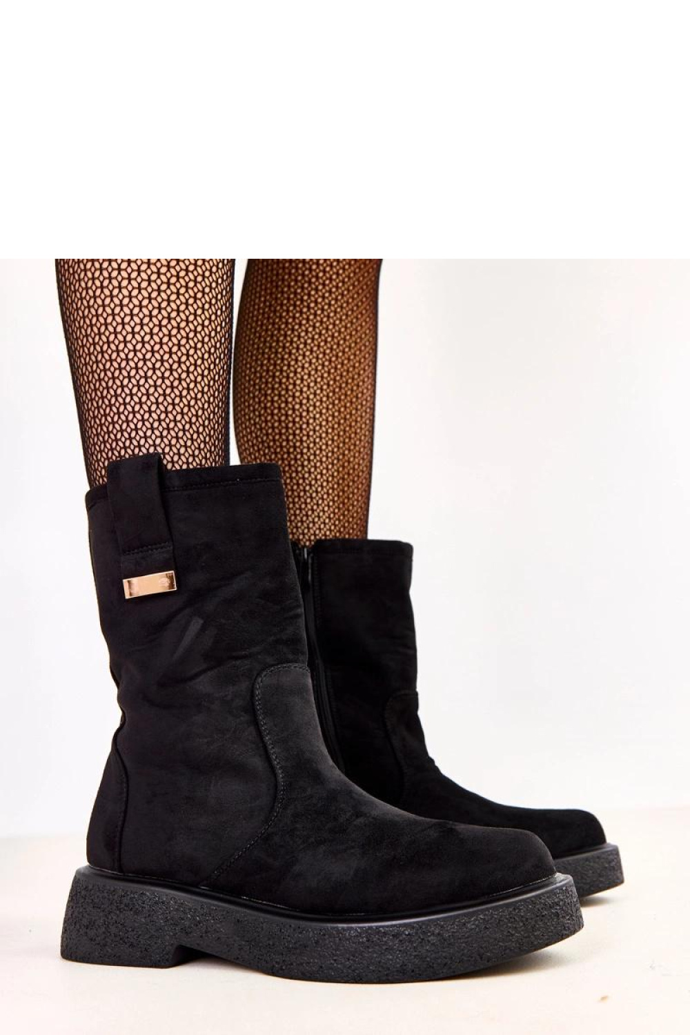 Botki Model Mileda LEI-85 Black - Solea - obrazek 2