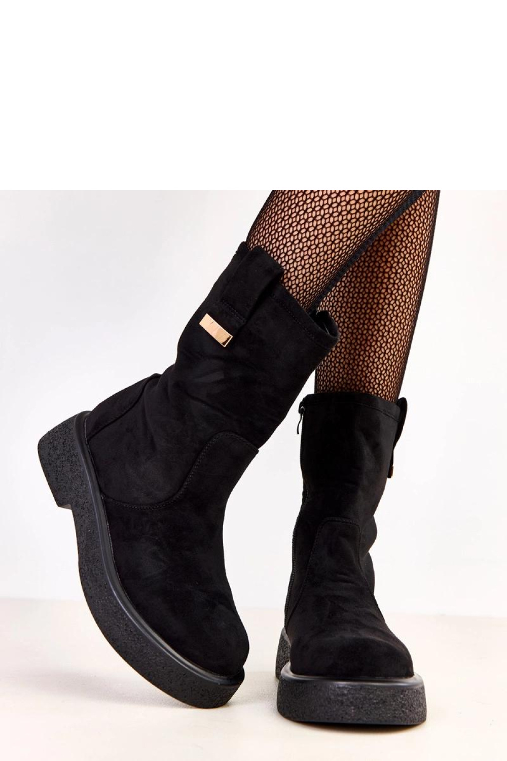 Botki Model Mileda LEI-85 Black - Solea - obrazek 3