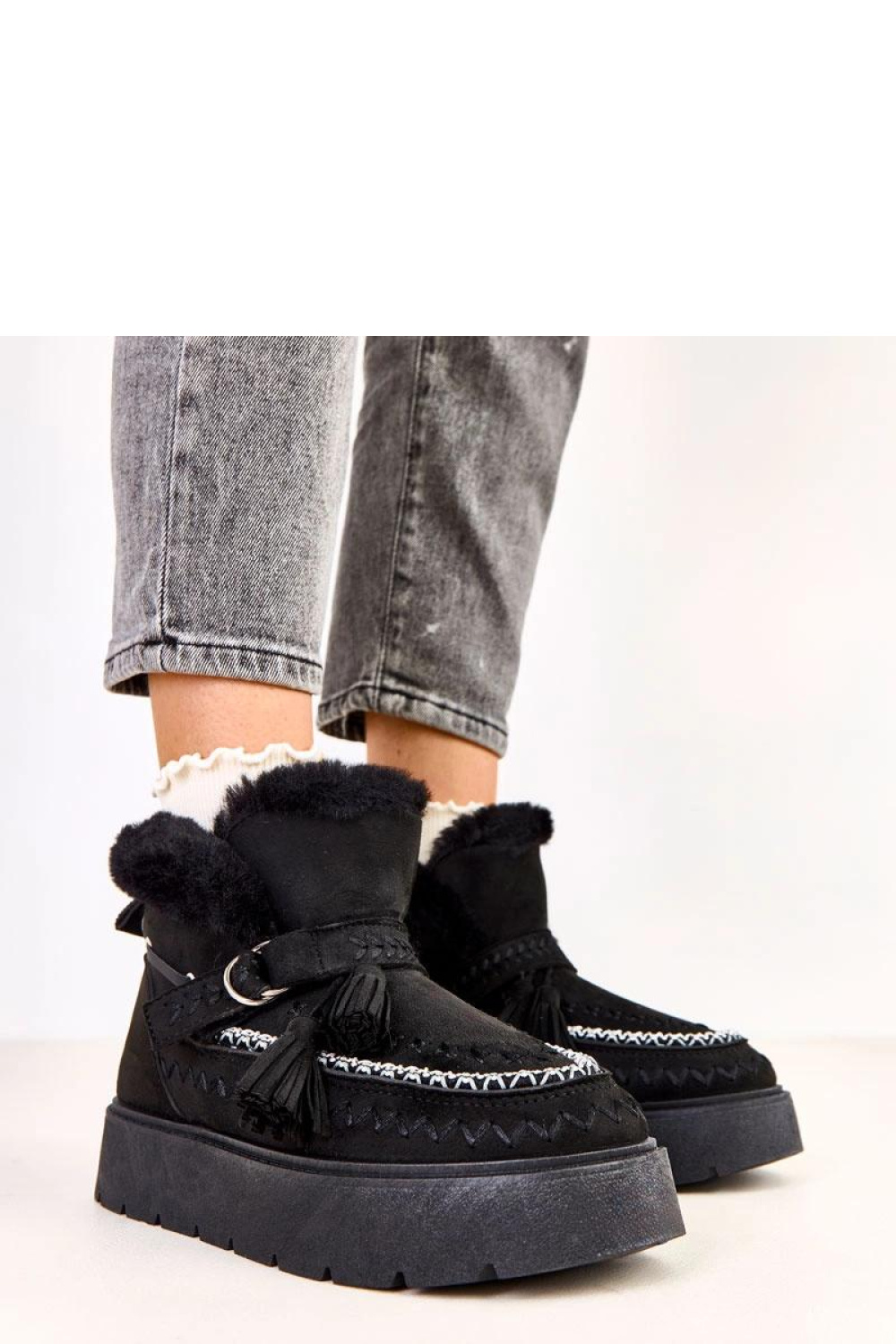 Śniegowce Model Maurisa C2068-1 Black - Solea