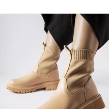 Beżowe botki eko-zamsz Big Star MM274542 – Solea