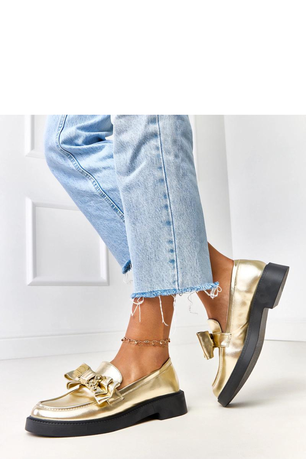 Mokasyny Model Teriwa G1770 Gold - Solea - obrazek 3