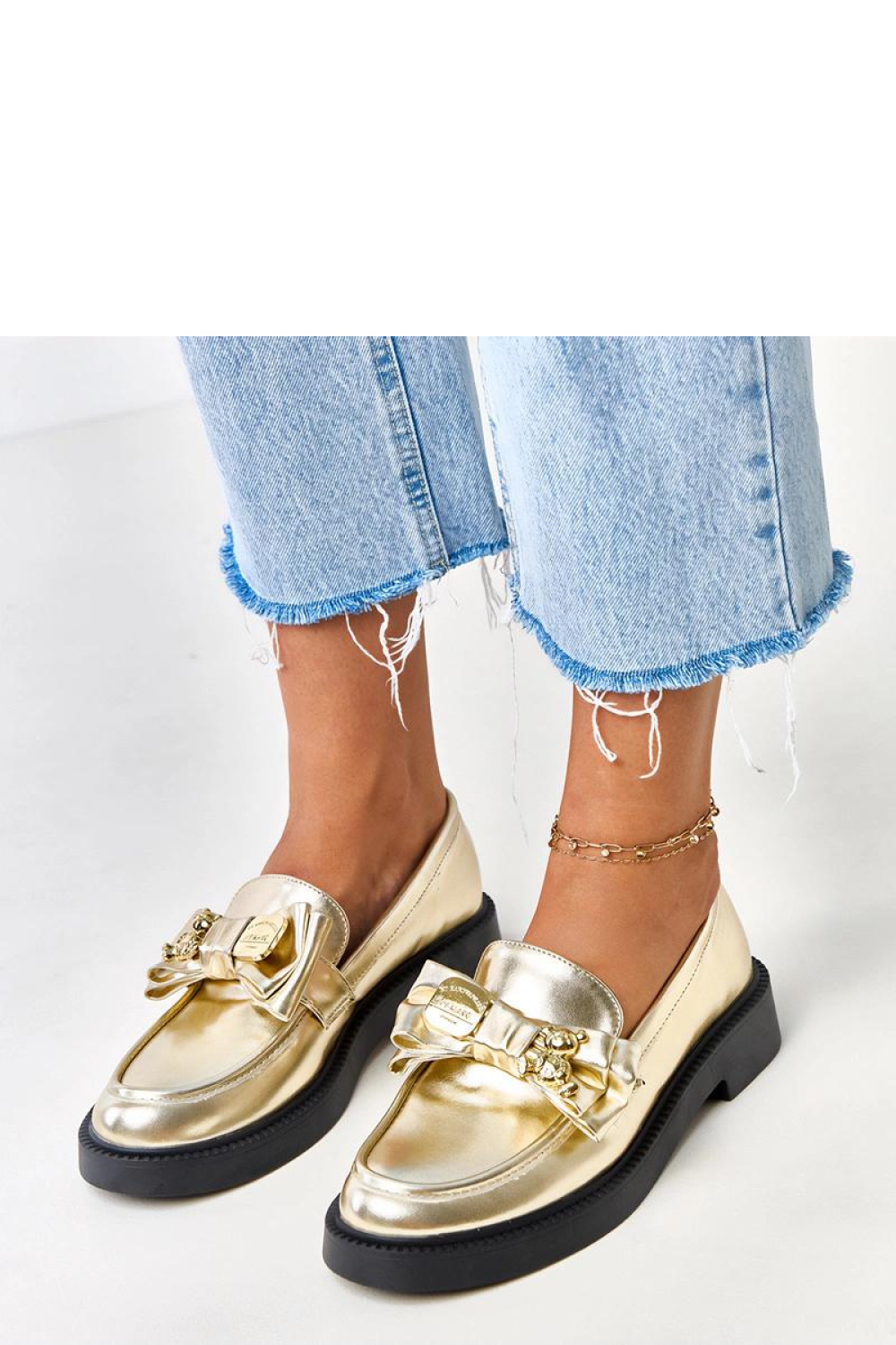 Mokasyny Model Teriwa G1770 Gold - Solea - obrazek 4