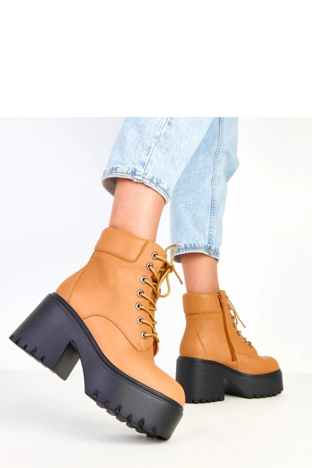 Botki Model Janja 6619-2 Brown - Solea - obrazek 3