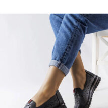 Czarne lekkie mokasyny Joli – Solea