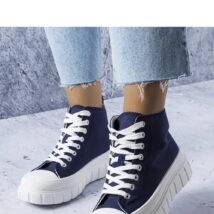 Granatowe trampki za kostkę Couet – Solea