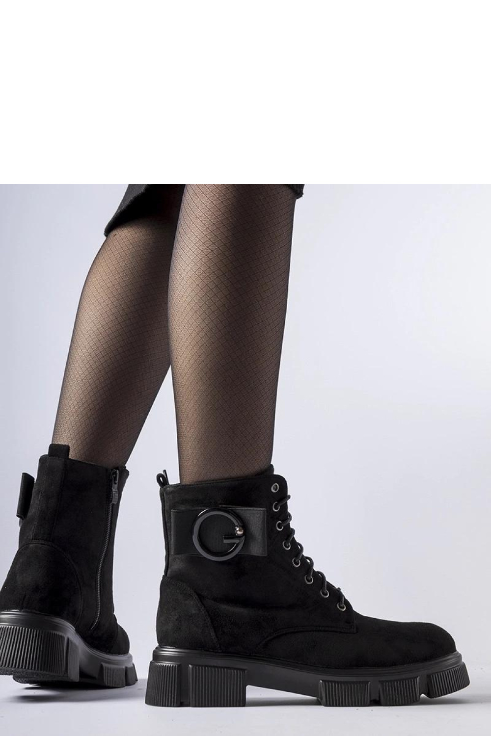 Czarne ocieplane trapery Cusiano - Solea - obrazek 2