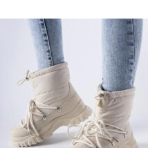 Beżowe ocieplane śniegowce Aubine – Solea