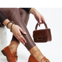 Brązowe mokasyny z klamerką Lea – Solea