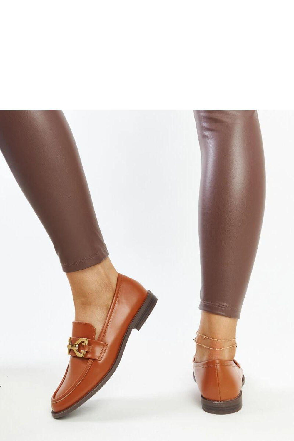 Brązowe mokasyny z klamerką Lea - Solea - obrazek 4