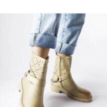 Zielone ażurowe botki z łańcuchem Procopio – Solea