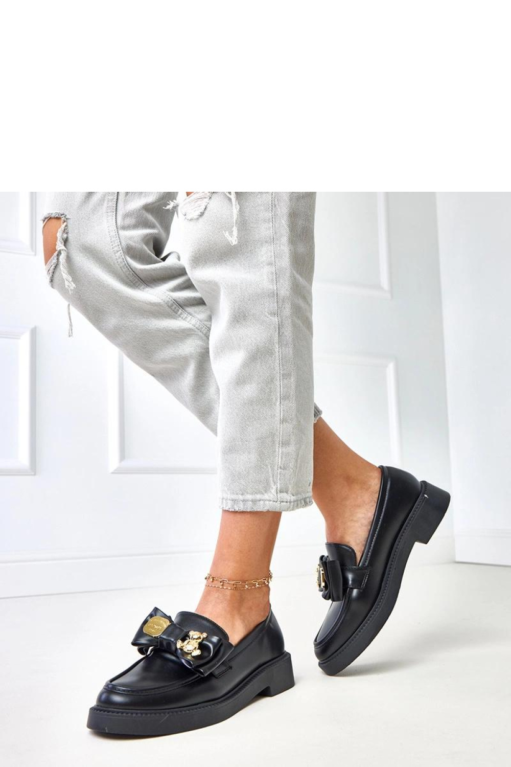 Mokasyny Model Teriwa G1770 Black - Solea - obrazek 3