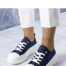 Granatowe trampki na platformie Bellemare – Solea