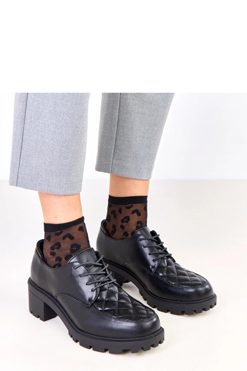 Półbuty Model Kensey C87913 Black - Solea - obrazek 4