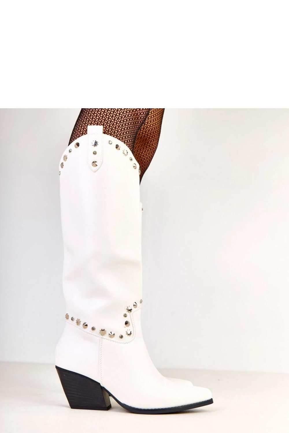 Kozaki Model Horsey E8629 White - Solea - obrazek 2