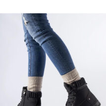 Czarne ocieplane damskie trapery Araujo – Solea