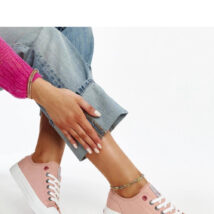 Różowe damskie trampki CROSS JEANS – Solea