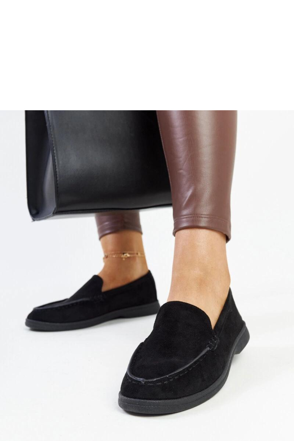Czarne zamszowe półbuty Rumay - Solea - obrazek 3
