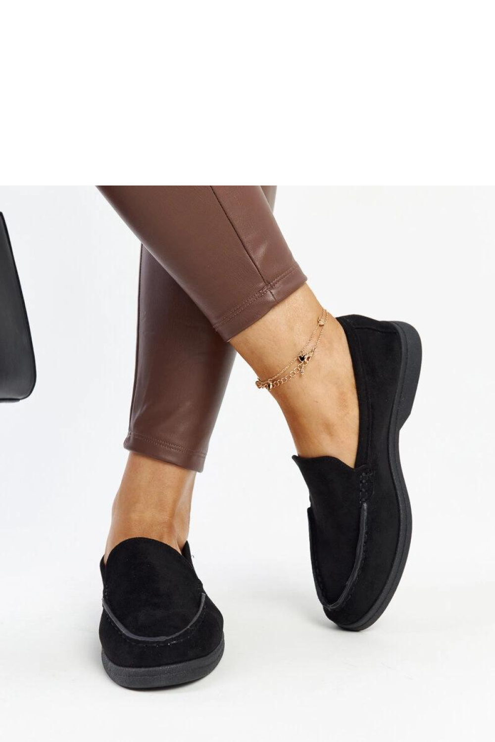 Czarne zamszowe półbuty Rumay - Solea - obrazek 4