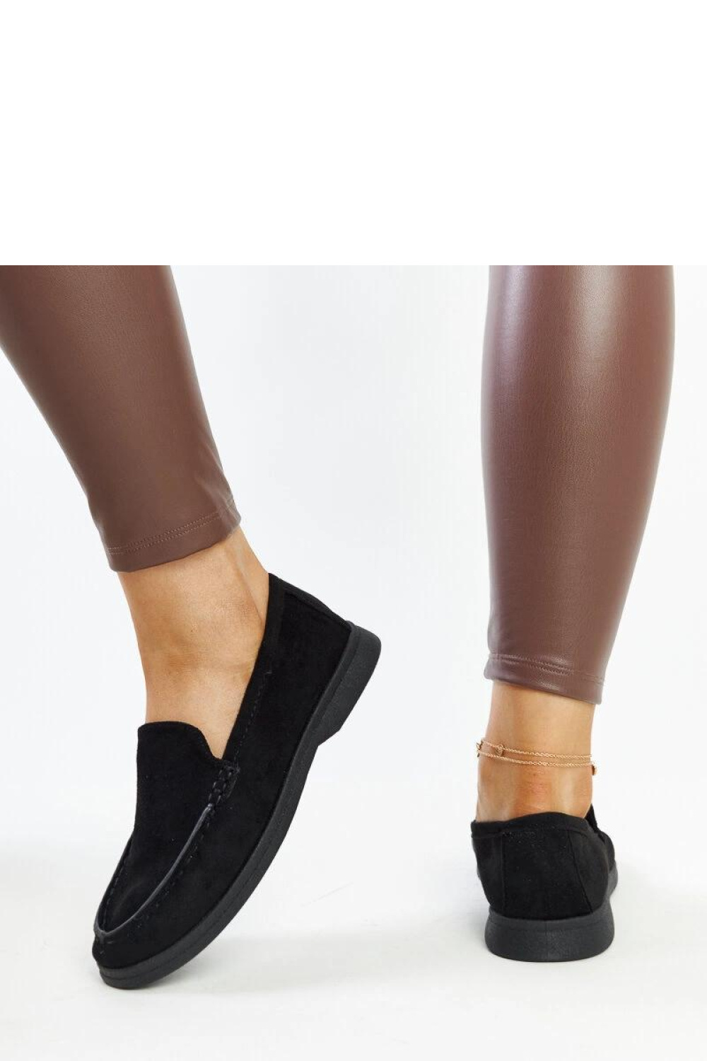 Czarne zamszowe półbuty Rumay - Solea - obrazek 5