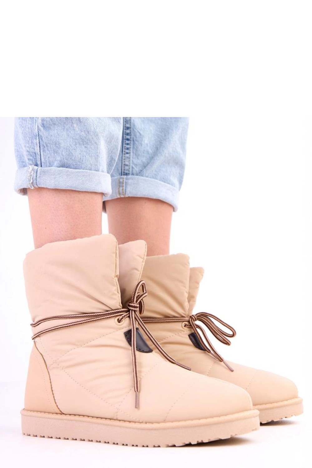 Śniegowce Model Temira 2I11-XD0978-05 Beige - Solea - obrazek 4