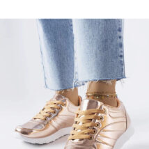 Złote sneakersy Quessy – Solea