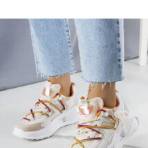 Beżowe sneakersy z łączonych materiałów Traci – Solea