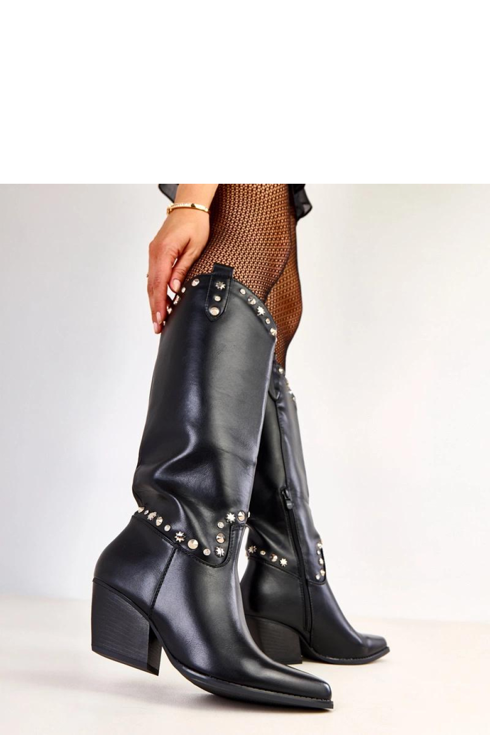 Kozaki Model Horsey E8629 Black - Solea - obrazek 3