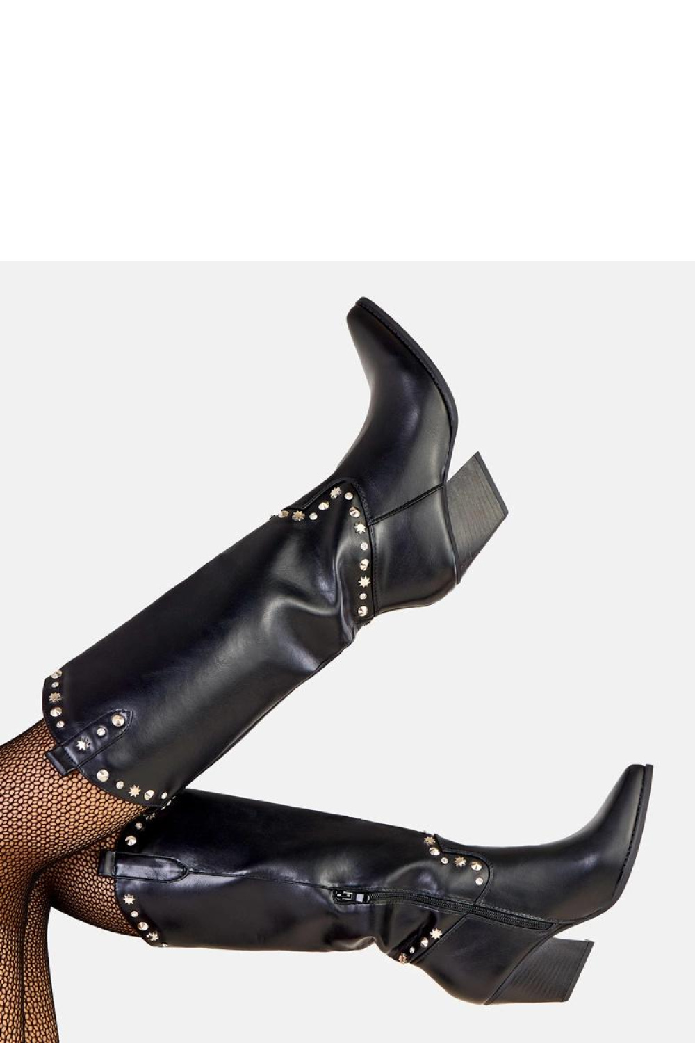 Kozaki Model Horsey E8629 Black - Solea - obrazek 4