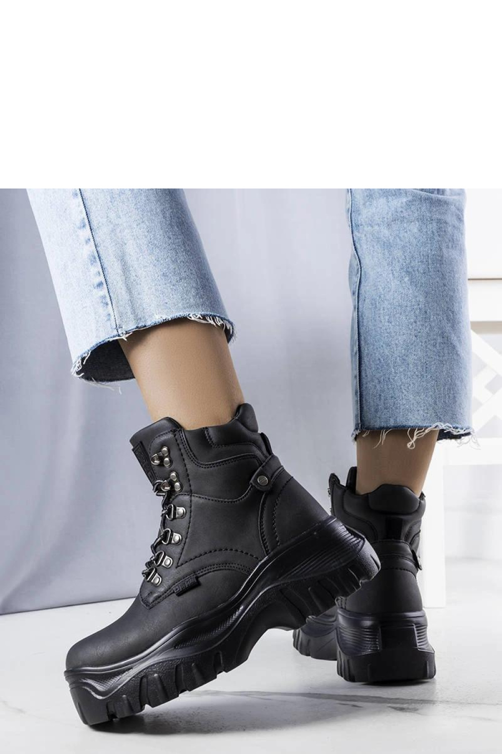 Czarne trapery Big Star KK274368 - Solea - obrazek 3