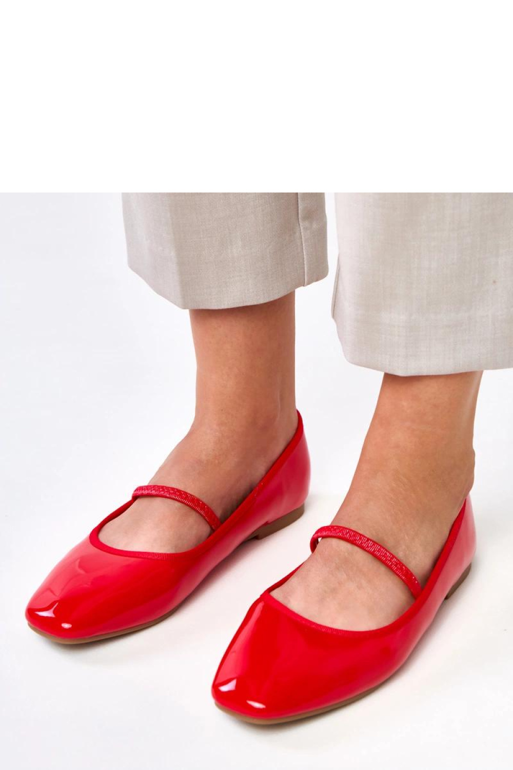 Baleriny Model Lantos LG23-4 Red - Solea - obrazek 2