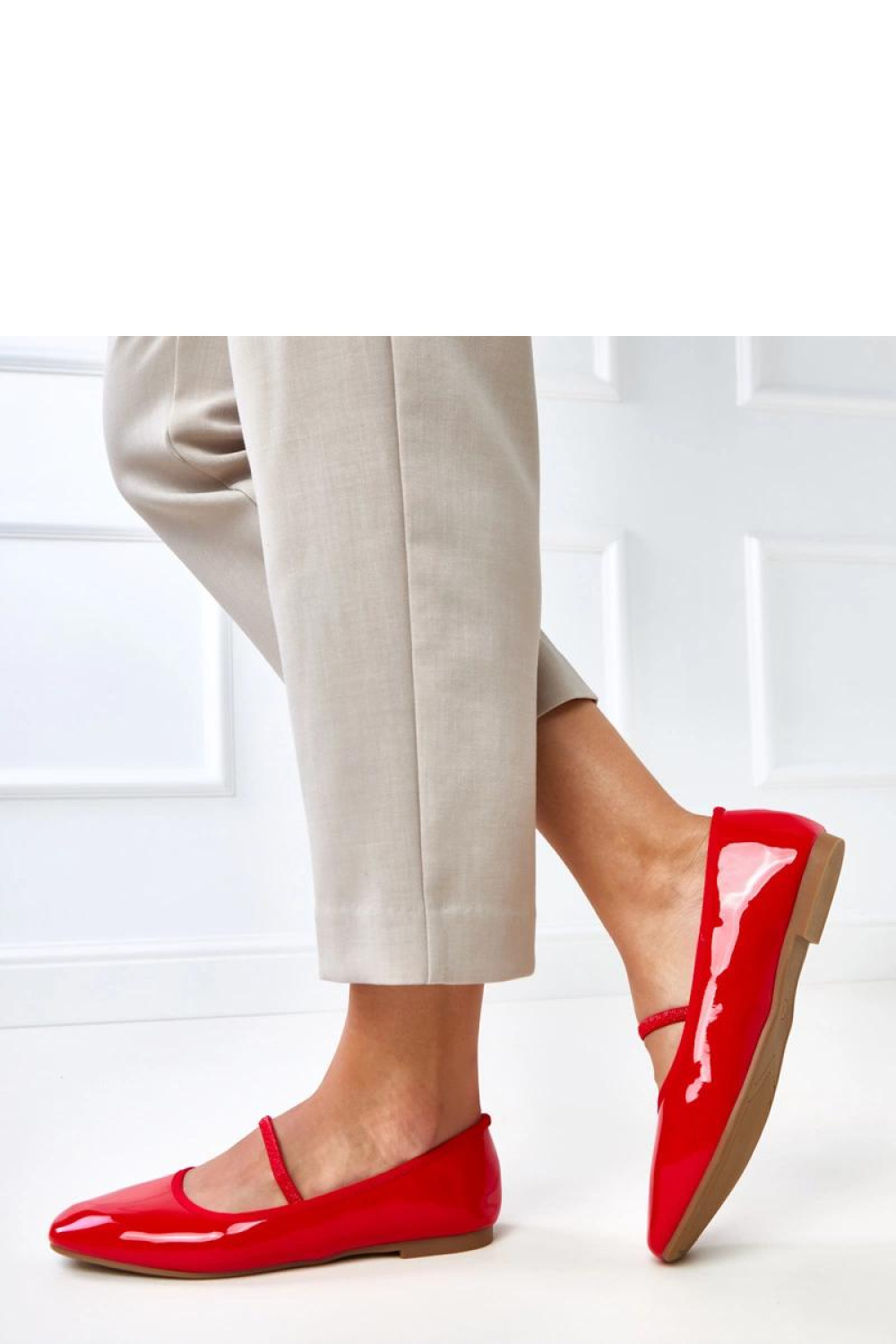 Baleriny Model Lantos LG23-4 Red - Solea - obrazek 3