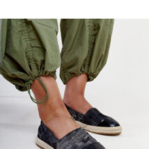 Czarne błyszczące espadryle Surana – Solea