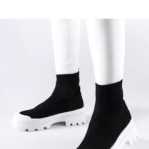 Czarne sneakersy z elastyczną cholewką Varden – Solea