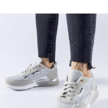 Szare brokatowe sneakersy Roganzuolo – Solea