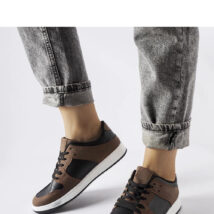 Brązowo-czarne sneakersy Jacqueline – Solea