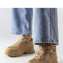 Ciemnobeżowe buty sportowe damskie Mikeladze – Solea