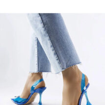 Niebieskie transparentne czółenka Girard – Solea