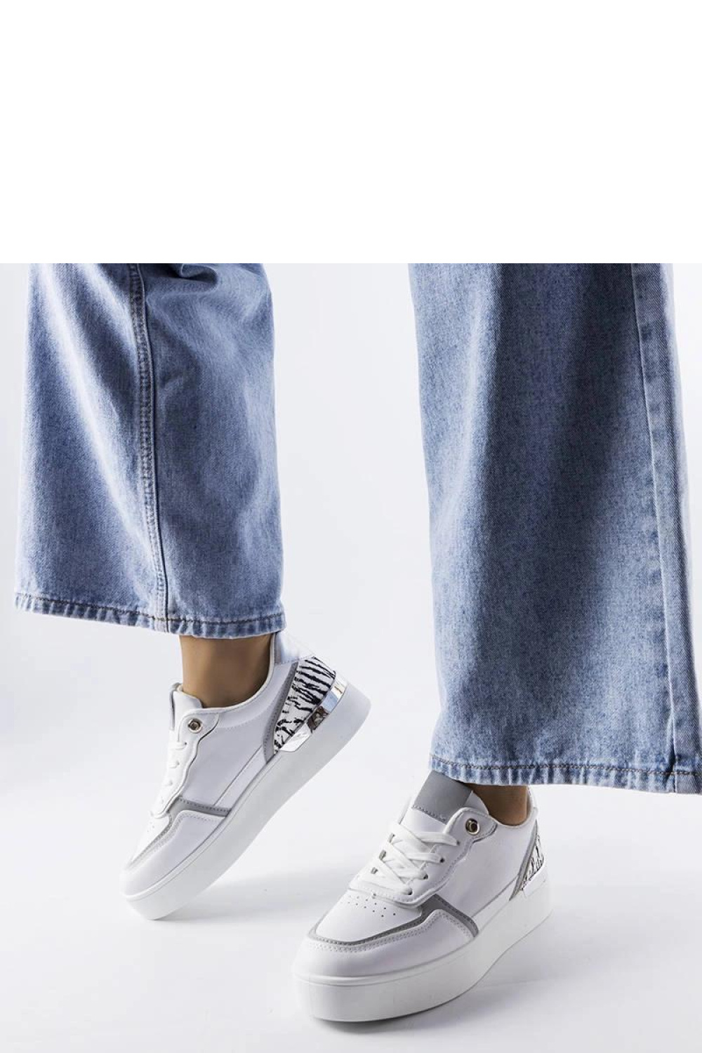 Białe sneakersy na platformie Tooele - Solea