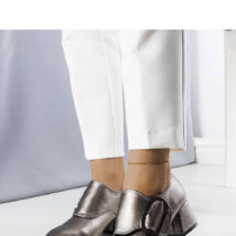 Szare czółenka na słupku Ailani – Solea