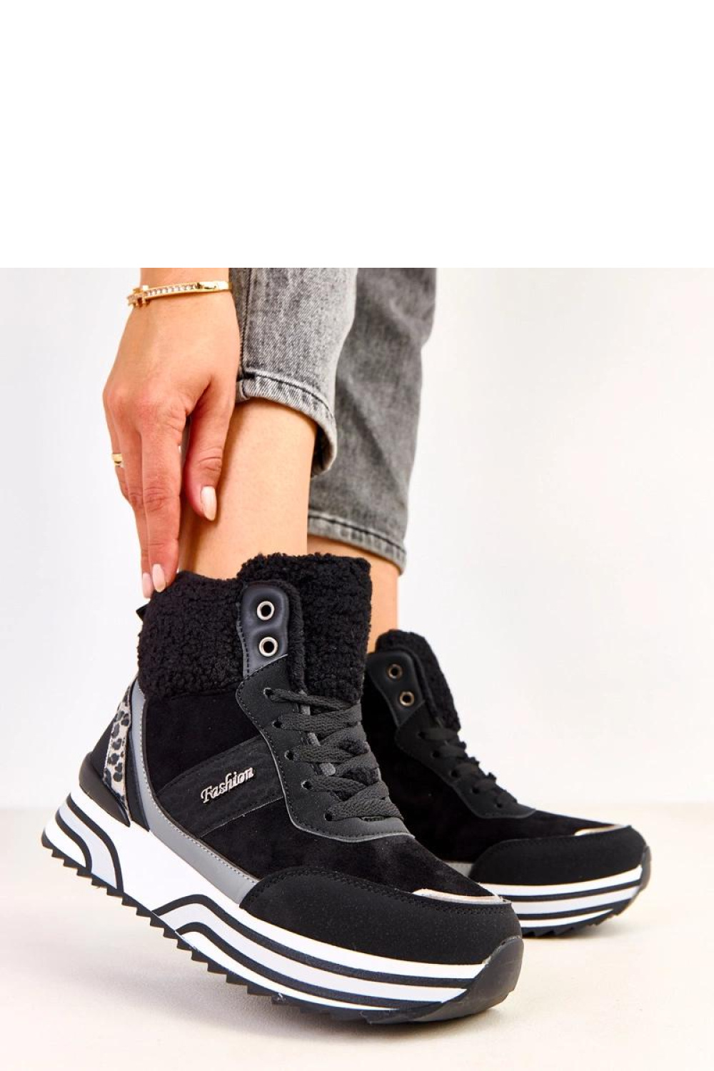 Buty Sportowe Model Mirasen EX5623-1 Black - Solea - obrazek 3