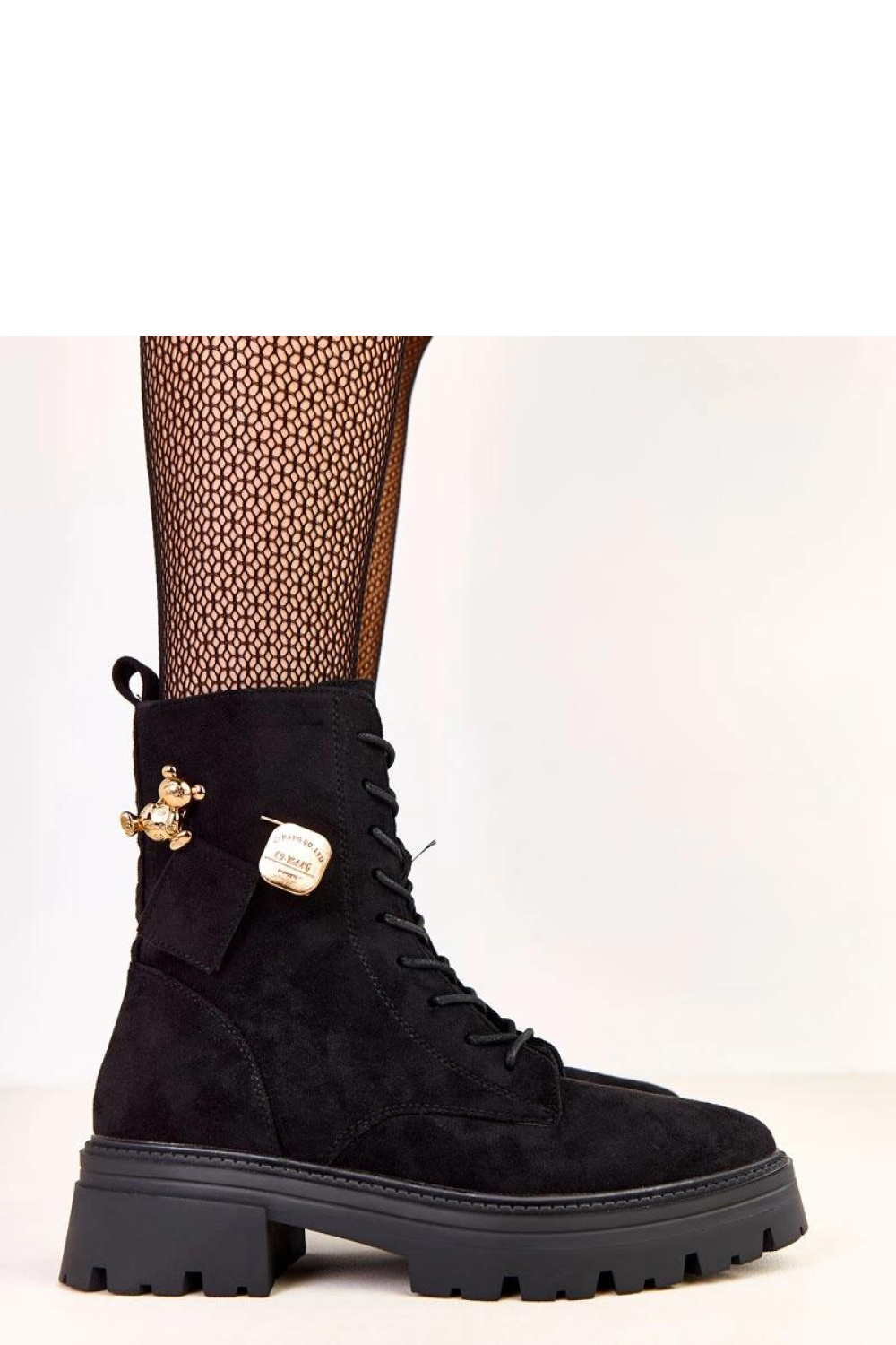 Botki Model Messey D9223 Black - Solea - obrazek 2