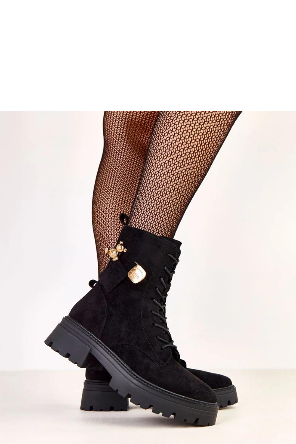 Botki Model Messey D9223 Black - Solea - obrazek 4