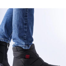 Czarne krótkie ocieplane śniegowce Chesnut – Solea