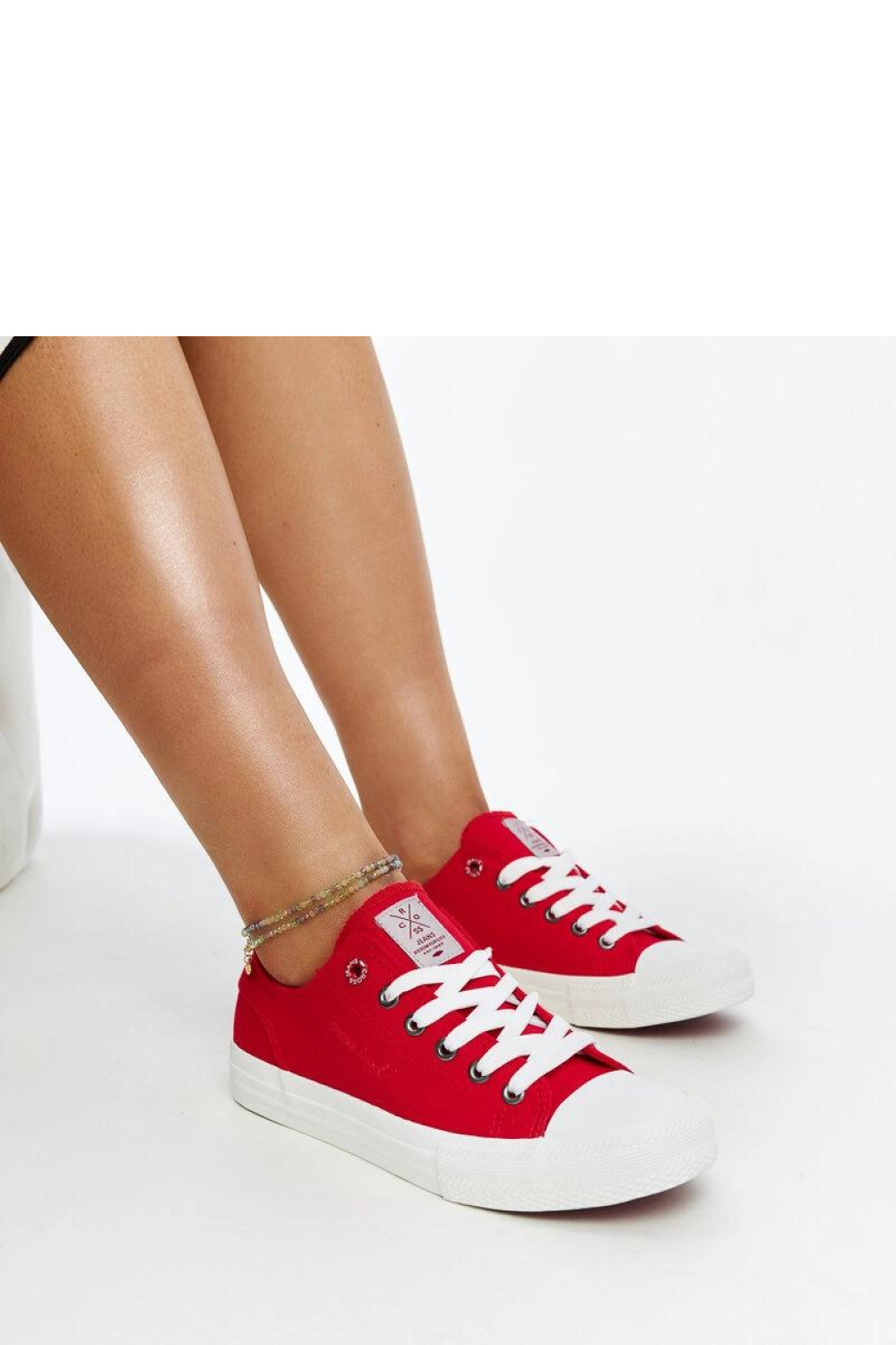 Czerwone damskie trampki CROSS JEANS - Solea